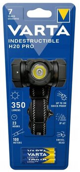 'Indestructible' LED headlight, front of Varta H20 PRO 4W 3AAA 17732
