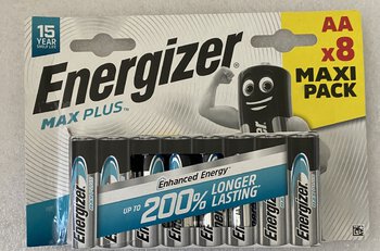 OUTLET Energizer MAX Plus LR6/AA batería alcalina (ampolla) - 8 unidades OUTLET Energizer MAX Plus LR6/AA batería alcalina (ampolla) - 8 unidades