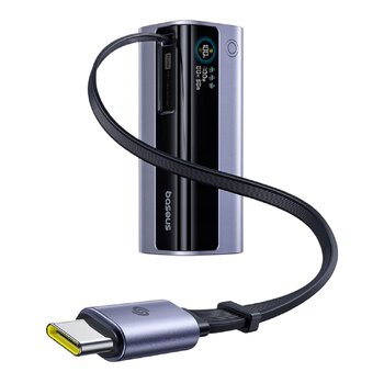 Power Bank Baseus EnerGeek GR11 E0027A01 100W USB-C USB 10000mAh with Retractable USB-C Cable