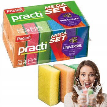Practi Mega Set Paclan Dish Sponges 12pcs 