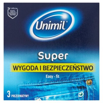 Prezerwatywy Unimil Super lateksowe 3pak
