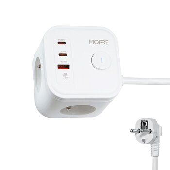 CUBE 3G 2xUSB-C Network Extender White MORRE M404