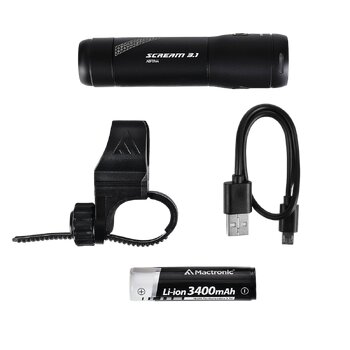 luz delantera de bicicleta LED MacTronic Scream 3.1 ABF0167