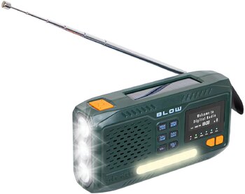 Portable analog radio, solar with dynamo Blow 77-559#
