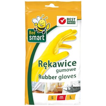 M Bee Smart Rubber Gloves Yellow