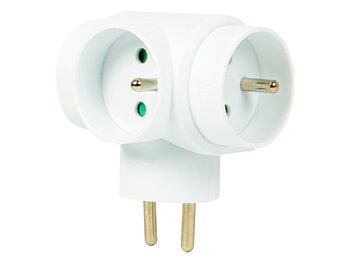 3 Socket Splitter with Blow 98-605 Grounding#