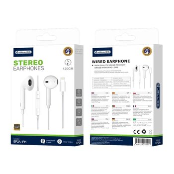 JELLICO EP2A lightning/iPhone wired headphones with microphone