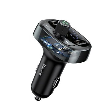 Bluetooth FM transmitter with USB 3.4A charger Baseus S-09 CCMT000301