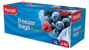 Paclan freezer bags 1L 40 pcs 