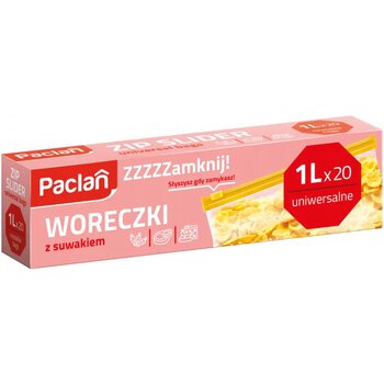 Paclan zipper bags 1L 20 pcs. 