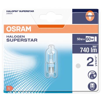 HALOGEN BULB 50W G9 Osram for ovens 230V 2800K
