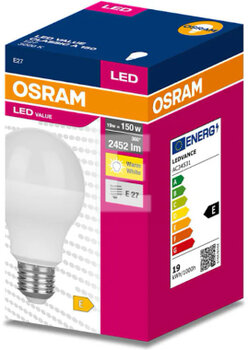 OSRAM E27 LED bulb 19W LED VALUE CLASSIC A 68 warm 3000K