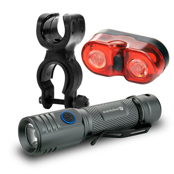 everActive FL-2000R Buddy Bike Kit + Bike Mount + Mactronic Wall-e Rear Light