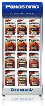 Panasonic PRO Power Kit - 60bl LR6/AA, 60bl LR03/AAA, 12 blLR14/C, 12bl LR20/D, 24bl 6LR61/9V + Stand 12 Hooks Panasonic PRO Power Kit - 60bl LR6/AA, 60bl LR03/AAA, 12 blLR14/C, 12bl LR20/D, 24bl 6LR61/9V + Stand 12 Hooks