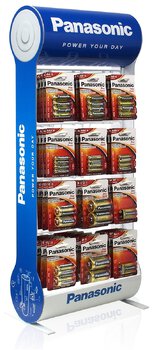 Panasonic PRO Power Kit - 60bl LR6/AA, 60bl LR03/AAA, 12 blLR14/C, 12bl LR20/D, 24bl 6LR61/9V + Stand 12 Hooks Panasonic PRO Power Kit - 60bl LR6/AA, 60bl LR03/AAA, 12 blLR14/C, 12bl LR20/D, 24bl 6LR61/9V + Stand 12 Hooks