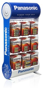 Panasonic PRO Power Kit - 36bl LR6/AA, 36bl LR03/AAA, 12 blLR14/C, 12bl LR20/D, 12bl 6LR61/9V + Stand 9 Hooks Panasonic PRO Power Kit - 36bl LR6/AA, 36bl LR03/AAA, 12 blLR14/C, 12bl LR20/D, 12bl 6LR61/9V + Stand 9 Hooks