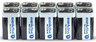 10 x alkaline batteries everActive Pro 6LR61 / 6LF22 9V (carton/shrink)