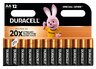 12 x Duracell Basic LR6 AA alkaline battery (blister)