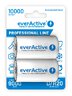 2 x everActive R20/D Ni-MH 10000 mAh rechargeable batteries ready to use