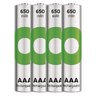 4 x rechargeable AAA / R03 Ni-MH GP ReCyko 650mAh rechargeable batteries