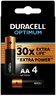 4 x Duracell OPTIMUM LR6 AA Alkaline Battery (blister)