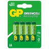4 x R6 / AA GP GreenCell Zinc-Carbon Battery 