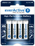 4 x everActive Pro LR6/AA alkaline batteries (blister)
