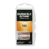 6 x Duracell ActivAir 312 MF Hearing Aid batteries