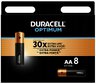 8 x Duracell OPTIMUM LR6 AA Alkaline Battery (Blister)