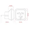 Europe DPM Travel Adapter White Europe DPM Travel Adapter White