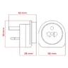 Travel adapter UK DPM white Travel adapter UK DPM white