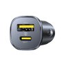Baseus C00072300123-00 30W Fast Car Charger with USB and USB-C Socket