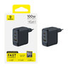 Baseus GaN EnerFill FE22 E0123800 100W fast wall charger with 2 USB-C PD ports and USB Baseus GaN EnerFill FE22 E0123800 100W fast wall charger with 2 USB-C PD ports and USB