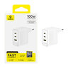 Baseus GaN EnerFill FE22 E0123801 100W fast wall charger with 2 USB-C PD ports and USB Baseus GaN EnerFill FE22 E0123801 100W fast wall charger with 2 USB-C PD ports and USB
