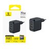 Baseus GaN EnerFill FE22 E0123500 70W fast wall charger with 2 USB-C PD and USB ports Baseus GaN EnerFill FE22 E0123500 70W fast wall charger with 2 USB-C PD and USB ports