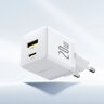 Baseus Palm P10111608213-01 20W Fast AC Charger with USB + USB-C PD 3.0 Socket + 1m Cable