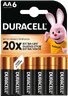 Duracell Basic LR6 AA Alkalibatterie (Blister) - 6 Stück