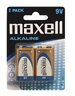 Maxell Alkaline 6LR61 / 9V alkaline battery - 2 pieces