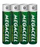 Megacell Ultra Green R03 AAA Zinc-Carbon Battery (Blister) - 4 Pieces