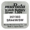 silver battery mini Murata 357 / 303 / SR44W / SW44SW / SR44