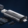 USB 3.0 + USB-C UGREEN CM185 SD and microSD Card Reader