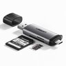 USB 3.0 + USB-C UGREEN CM185 SD and microSD Card Reader