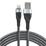 everActive CBB-1IG 100cm braided cable USB - Lightning / iPhone cable with support for fast charging up to 2.4A gray