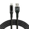 EverActive CBB-1IBL 100cm USB - Lightning LCD Braided Cable with Fast Charging Support up to 2.4A black