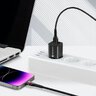 Cable braided cable USB - Lightning RGB LED everActive CBB-1IBR 100cm with support for fast charging up to 2.4A black