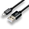 Cable braided USB - micro USB cable everActive CBB-1.2MB 120cm with support for fast charging up to 2.4A black