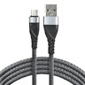 EverActive CBB-1MG 100cm USB braided cable with support for fast charging up to 2.4A gray