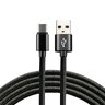 Cable braided cable USB - USB-C / Type-C everActive CBB-1CB 100cm with support for fast charging up to 3A black