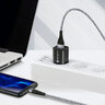 EverActive CBB-1CG braided cable USB - USB-C / Type-C 100cm with support for fast charging up to 3A gray