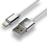 Silicone cable USB - Lightning / iPhone everActive CBS-1IW 100cm with support for fast charging up to 2.4A white